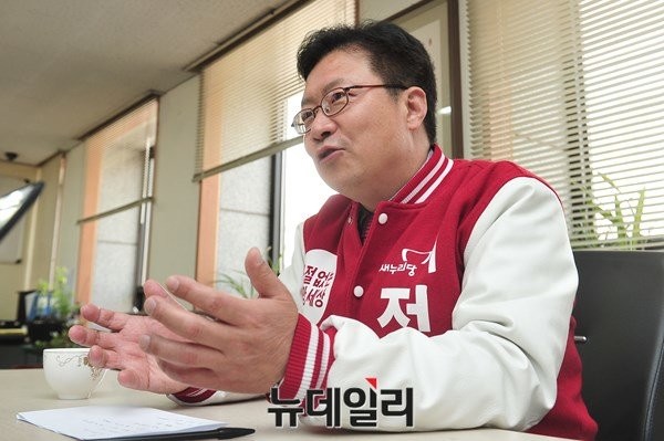 ▲ 정태근 후보는 최근 당 지도부의 공천파동 등에 대해 "국민께 사과드리는 절차가 있었어야 한다"고 지적했다. ⓒ뉴데일리 이종현 기자