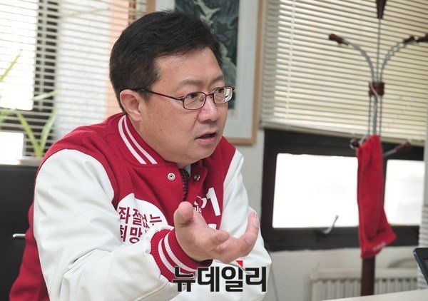 ▲ 정태근 후보는 "앞으로도 주민들이 기대에 어긋나지 않는 정치를 하겠다"고 다짐했다. ⓒ뉴데일리 이종현 기자