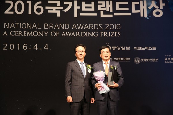 ▲ 대전광역시 상수도사업본부가 4일 수돗물 부문에서 국가브랜드 대상을 수상했다.ⓒ대전시