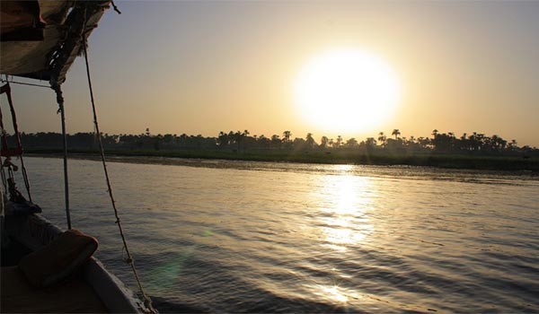 ▲ '타임 오브 이스라엘'이 최근 나일강의 모습이라며 인용한 '플릭커' 사진. ⓒ플릭커-타임 오브 이스라엘 화면 캡쳐