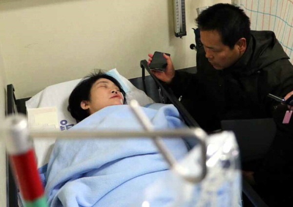 ▲ 국민의당 안귀옥 후보(인천 남구을)가 5일 새벽 괴한으로부터 피습을 당해 입원해 있다. ⓒ뉴시스 사진DB