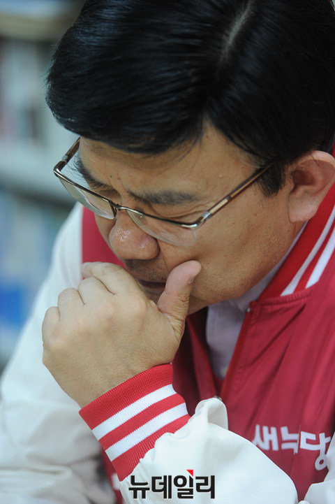 ▲ 서울 마포을 새누리당 김성동 후보.ⓒ정재훈 기자