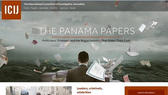 ▲ ⓒICIJ 파나마 페이퍼 프로젝트 홈페이지 캡쳐.
