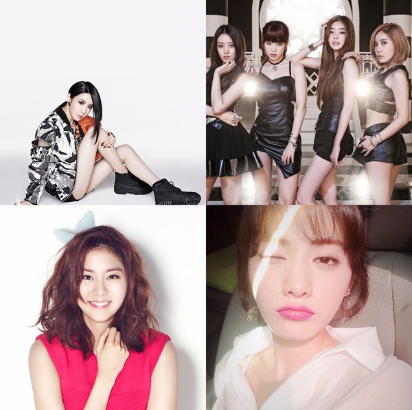 ▲ ⓒYG엔터테인먼트,TS엔터테인먼트,유이 페이스북,나나 인스타그램