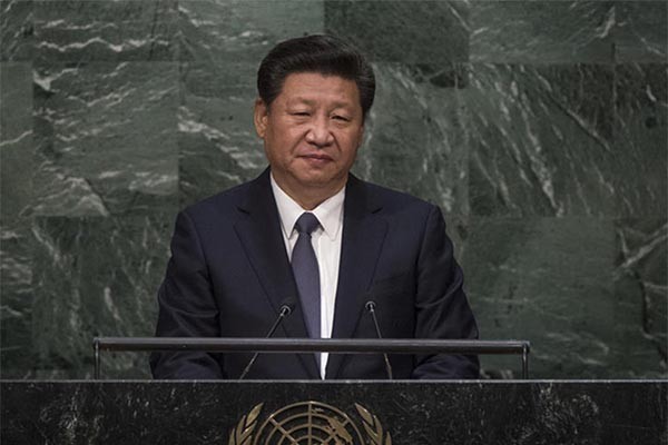 ▲ 유엔 총회 연설 도중 시무룩한 표정의 시진핑 中공산당 총서기. ICIJ의 파나마 페이퍼스 폭로로 더 시무룩해질 듯 하다. ⓒ中온라인 커뮤니티 캡쳐.