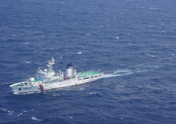 ▲ 해양경비함정. ⓒ남해 해양경비안전본부 캡쳐