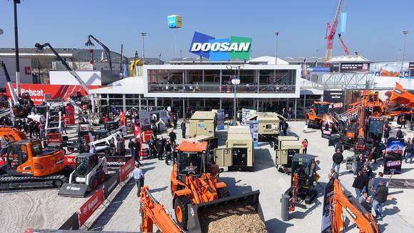 ▲ 두산인프라코어, 세계 최대 건설기계展 '바우마 2016' 참가.ⓒ두산인프라코어