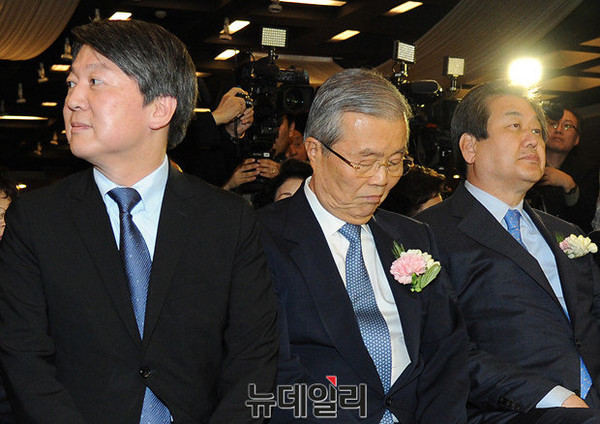 ▲ 여야 3당 대표의 모습. 4월 13일 20대 총선 이후 정치권에서는 파란이 일 것으로 보인다. 하지만 국민과는 하등의 상관이 없어 보인다. ⓒ뉴데일리 DB