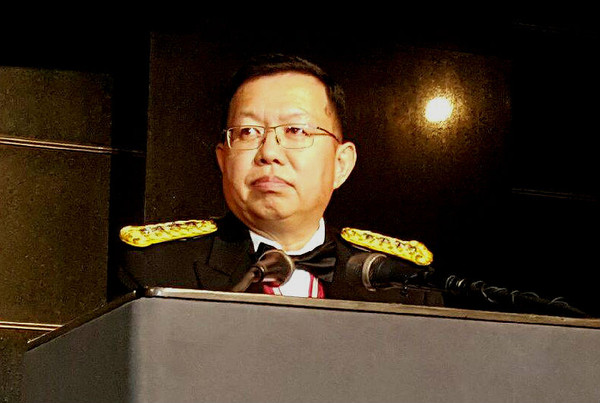 ▲ 전인범 1군 부사령관 제 45회 명예 육성장병 치하 행사에 한국군 대표 초대연사 발언中  ⓒ 전인범 페이스북 캡쳐