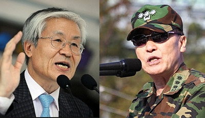 ▲ 왼쪽부터 조갑제씨, 서정갑씨