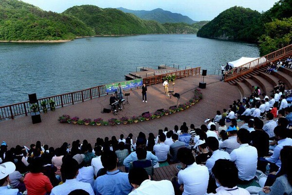 ▲ 지난해 가졌던 미르숲 오픈 음악회 장면.ⓒ진천군