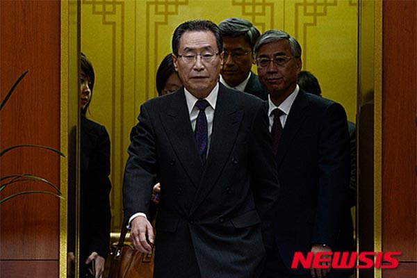 ▲ 지난 2월 한국 외교부를 찾아왔던 우다웨이 中공산당 외교부 한반도사무특별대표. ⓒ뉴시스. 무단전재 및 재배포 금지.