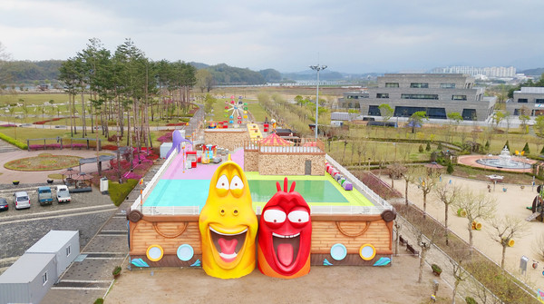 ▲ 오는 29일 개장을 앞둔 충주 라바랜드 모습.ⓒ충주시