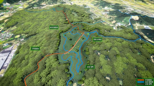 ▲ 증평 추성산성 종합정비기본계획 조감도.ⓒ증평군