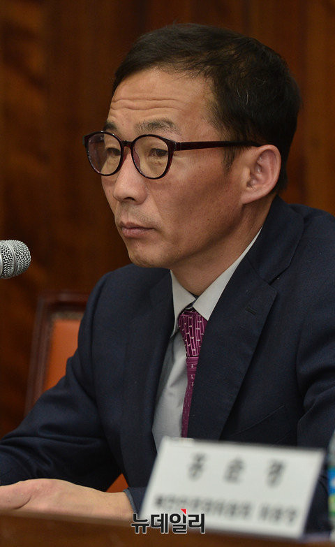 ▲ 자유통일문화연대 도명학 대표. ⓒ뉴데일리 정상윤 기자