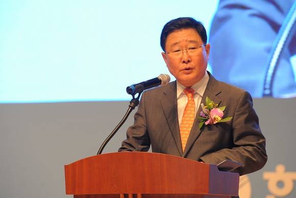 ▲ 한국수력원자력은 27일 경주 본사 이전을 마치고 기념행사를 가졌다. 사진은 한수원 조석 사장. ⓒ 한수원