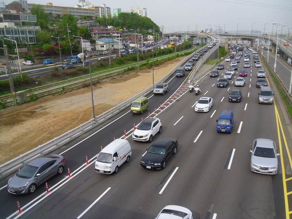▲ 서빙고 고가교와 강변북로가 만나는 지점.  ⓒ 서울시 제공