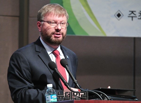 ▲ 미국 북한인권위원회 그렉 스칼라튜 ⓒ뉴데일리 이종현 기자