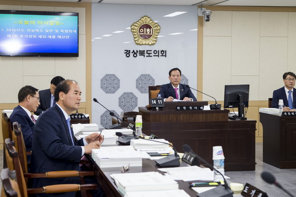 ▲ 경북도의회가 지난 29일 대변인, 미래전략기획단 등 14개 실국을 대상으로 추경예산안에 대한 심사를 했다.ⓒ도의회 제공