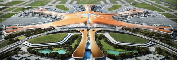 ▲ 다씽공(Daxing)국제공항 조감도 ⓒZHA(홈페이지)