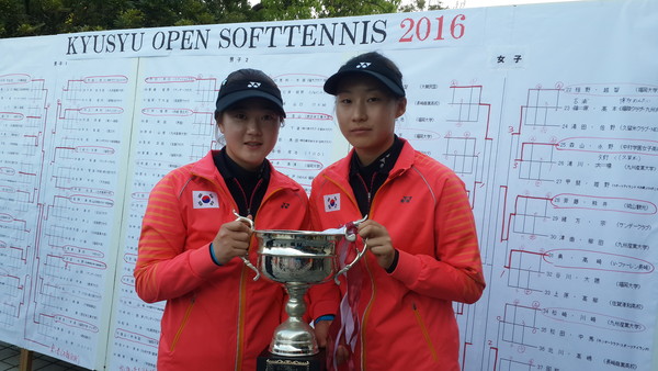 ▲ 옥천군 정구팀 김지연(왼쪽)·고은지 선수(오른쪽).ⓒ옥천군