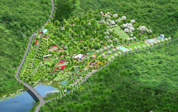 ▲ 경북도는 올해 ‘자연생태 공원’사업을 확대추진한다. 사진은 경산에 조성되는 에코토피아 조감도.ⓒ경북도 제공