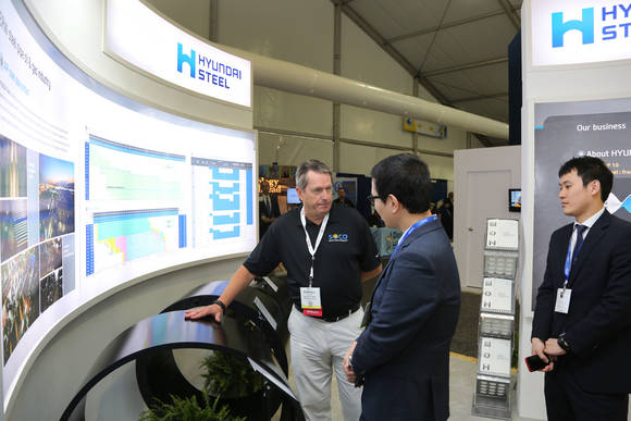 ▲ 현대제철이 세계적인 해양기술박람회인'2016 OTC'에 참가, 강재 기술력 홍보에 나섰다.ⓒ현대제철