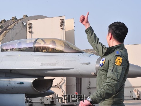 대한민국 공군 KF-16 전투기.ⓒ뉴데일리 정재훈 사진기자