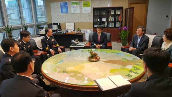 ▲ 청주상당경찰서가 10일 성폭력 예방을 위한 간담회’를 가졌다.ⓒ청주상당서