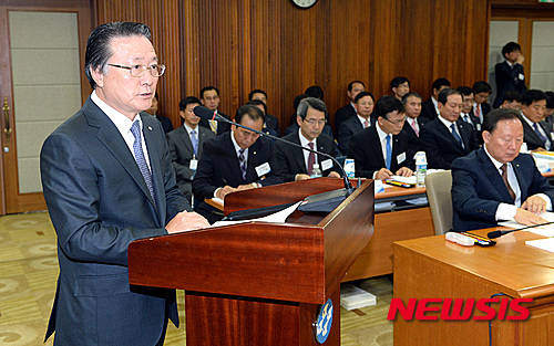 ▲ 수협법 개정안이 마침내 국회 농해수위를 통과했다. 사진은 수협중앙회 김임권 회장. ⓒ 뉴시스 제공
