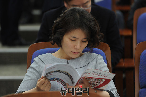 ▲ 새누리당 전희경 비례대표 당선인이 '임을 위한 행진곡'의 국가 기념곡 지정에 나설지 주목된다. ⓒ뉴데일리 정재훈 기자