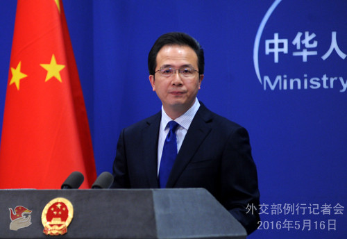 ▲ 브리핑 중인 훙레이(洪磊) 중국 외교부 대변인 ⓒ중국 외교부 홈페이지.
