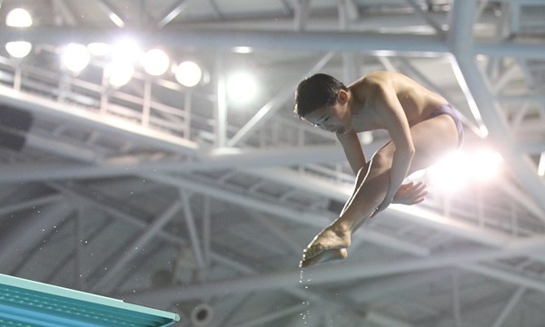 ▲ 2015년 제주도에서 열린 제44회 전국소년체육대회 다이빙 종목에 참가해 경기를 펼치는 선수 모습. ⓒ제44회 전국소년체육대회 홈페이지