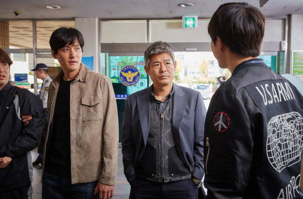 ▲ 대전 대덕경찰서에서 촬영한 영화 '탐정'의 한장면.ⓒ대전영상위원회