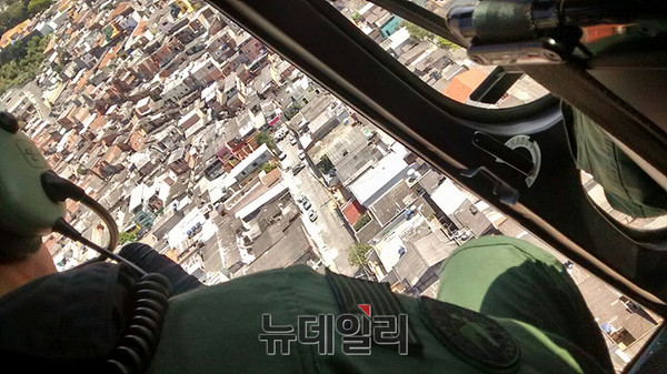 ▲ 항공 순찰 중인 경찰헬기 ⓒ뉴데일리 오세진