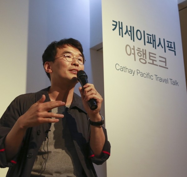 ▲ 여행작가 오기사가 말하는 '여행을 통한 성장'ⓒ미디컴