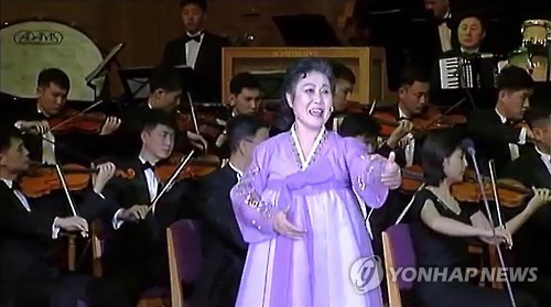 ▲ 북한 인민배우 최삼숙의 공연 장면(연합뉴스)