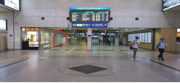 ▲ 동대구역에 설치될 정부3.0 체험관 예정지.ⓒ대구시 제공