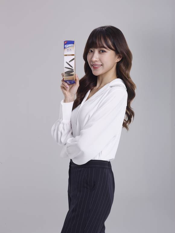 ▲ 동서식품 '오레오 씬즈' 모델 EXID 하니. ⓒ동서식품