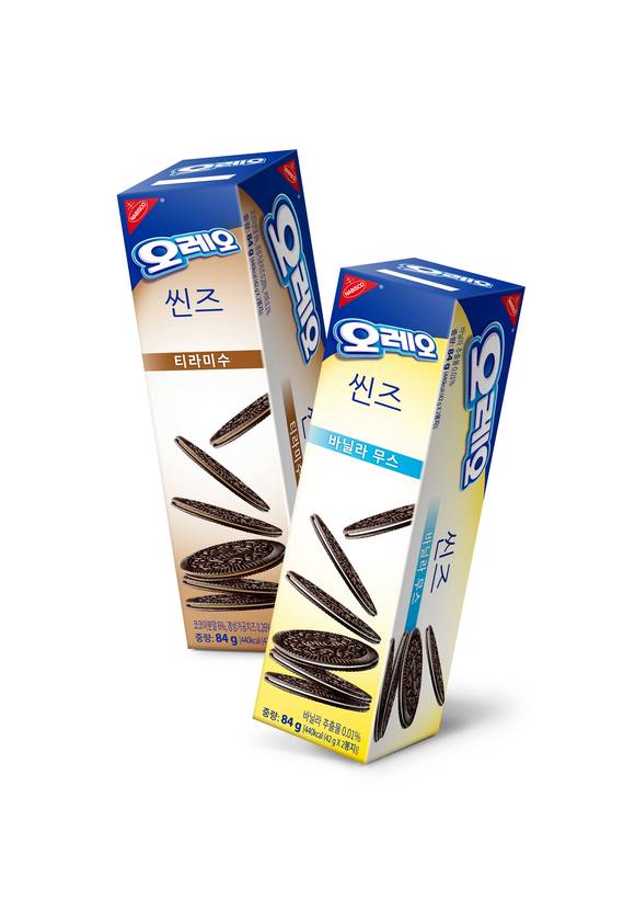 ▲ 동서식품 '오레오 씬즈' 2종. ⓒ동서식품