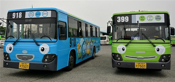 ▲ 경산시가 6월1일부터 내외부를 깜찍하게 꾸민 '타요버스'를 도입해 운영에 들어간다. 사진은 타요버스 모습.ⓒ달비의 여행기 제공