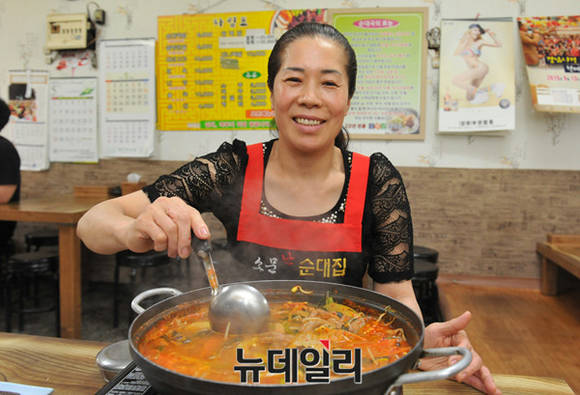 ▲ '소문난 순대집' 이혜경 사장 ⓒ 뉴데일리 이종현 기자