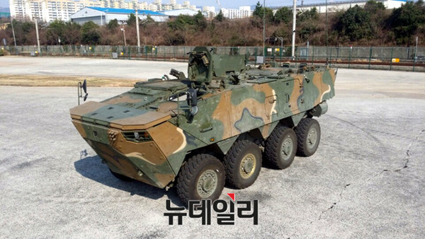 ▲ K808 보병 전투형 차륜 장갑차.ⓒ방사청