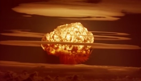 ▲ 핵폭탄이 폭발한 후 발생된 버섯 모양의 구름.ⓒ뉴데일리 DB.