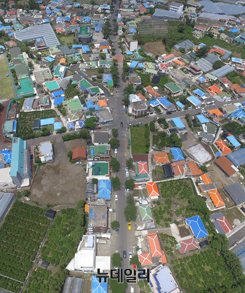 ▲ 제주 강정마을 모습.ⓒ뉴데일리 순정우 기자