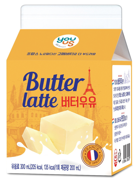 ▲ GS리테일 버터우유 ⓒGS리테일
