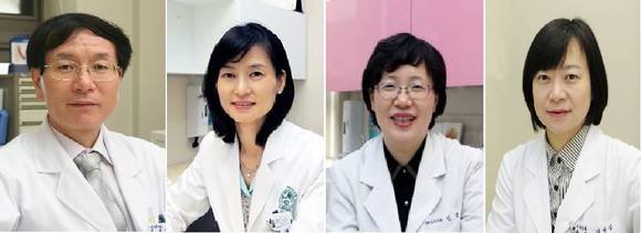 ▲ 이대목동병원 교수들이 분주한 6월을 보내고 있다. 사진 왼쪽부터 최경규 교수, 신기남 교수, 김영주 교수, 김승정 교수. / 사진= 이대목동병원 제공ⓒ