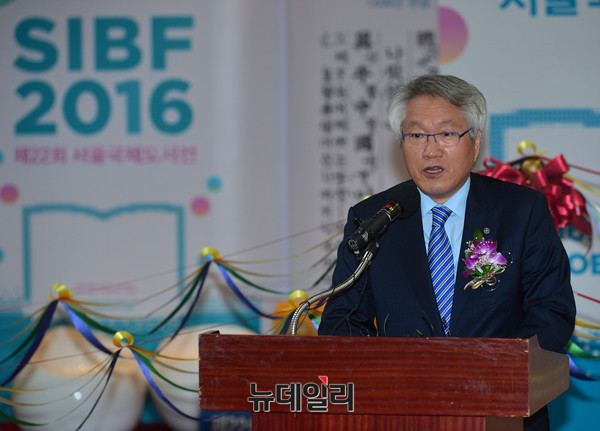 ▲ 대한출판문화협회 고영수 회장 ⓒ 뉴데일리 정상윤