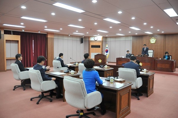 ▲ 충북 증평군의회 정례회 모습.ⓒ증평군의회