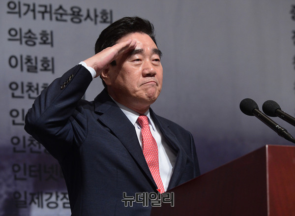 ▲ 이동형 예비역장교연합 회장 ⓒ 뉴데일리 정상윤